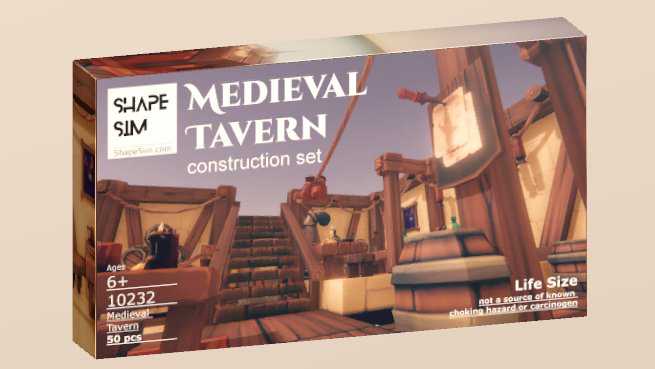 ShapeSim: Medieval Tavern construction set