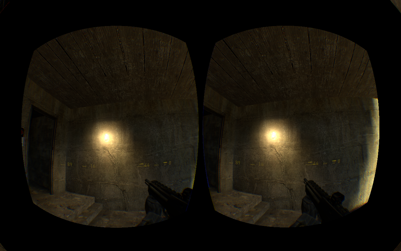 Valve ha modificado la posición del hud al activar el modo de realidad virtual