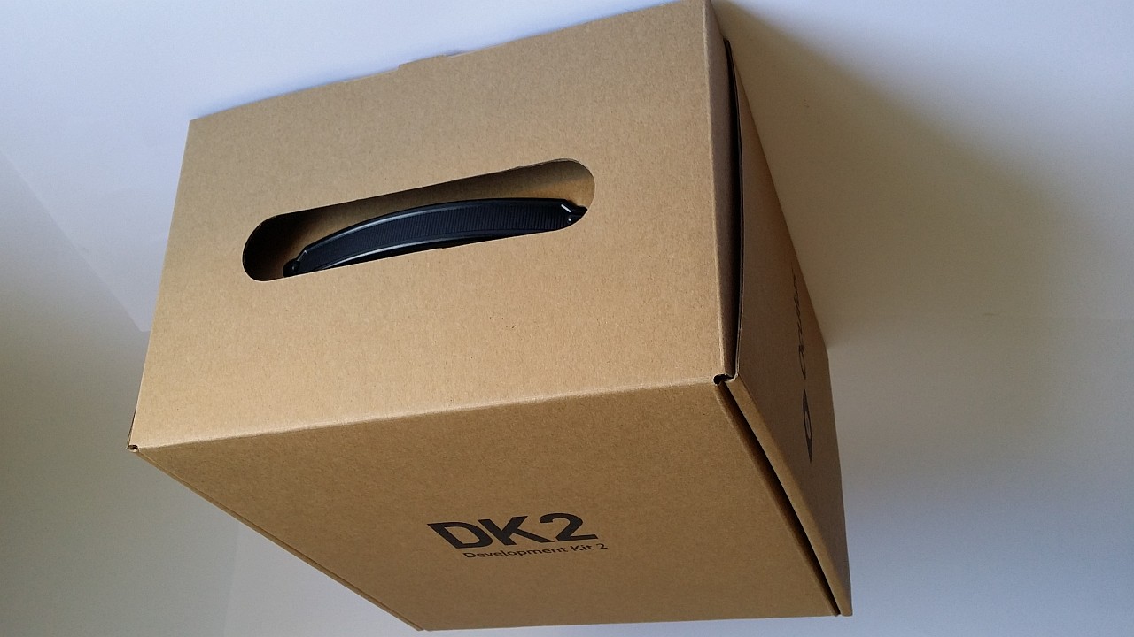 La caja de cartón del DK2