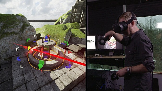 Editor de Unreal Engine 4 en realidad virtual