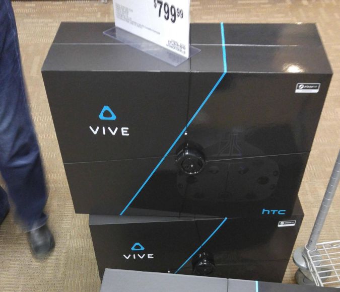 HTC Vive en una tienda norteamericana