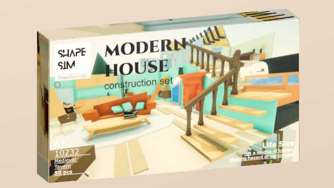 ShapeSim: Modern House construction set