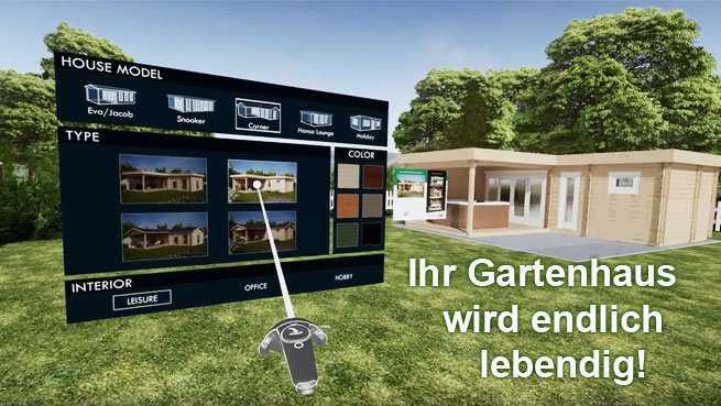 Virtual reality gartenhäuser