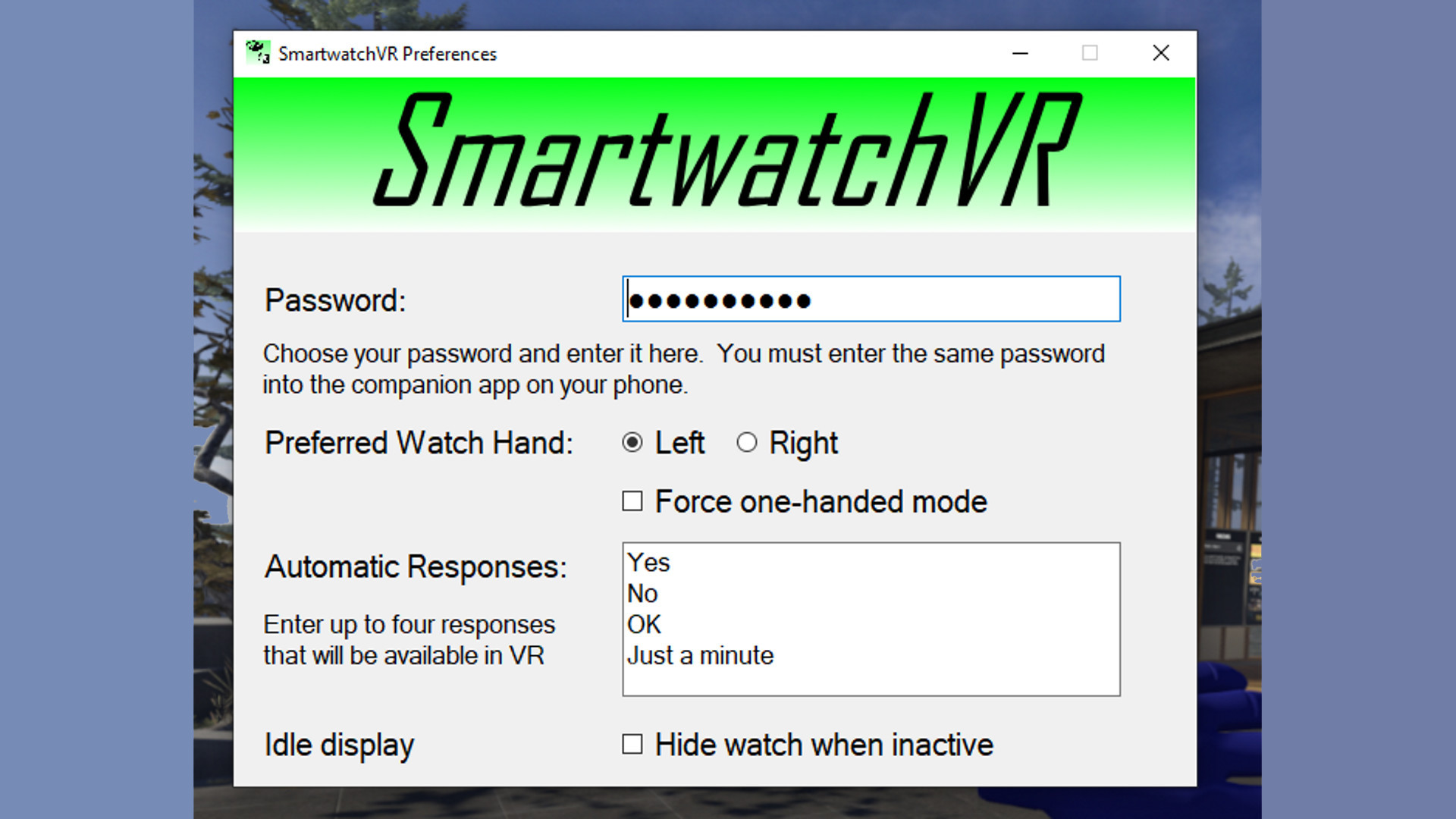 SmartwatchVR