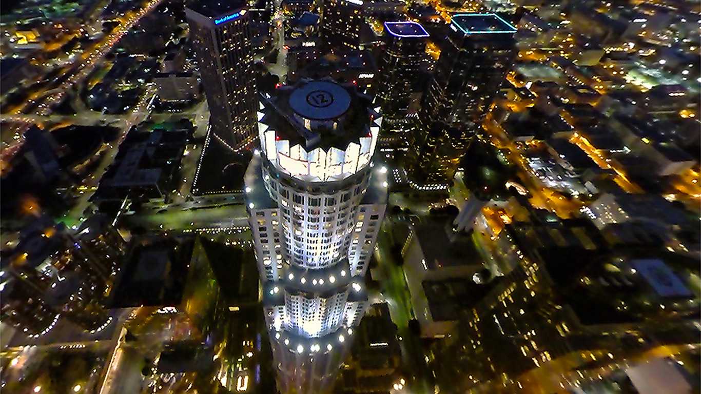 VR Los Angeles Real Helicopter Flight by Night