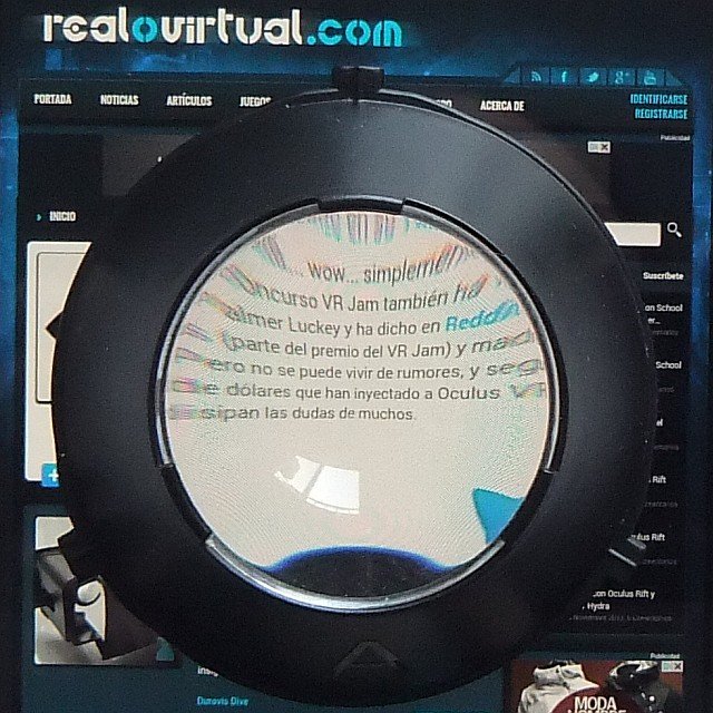 Lente A del Oculus Rift DK1