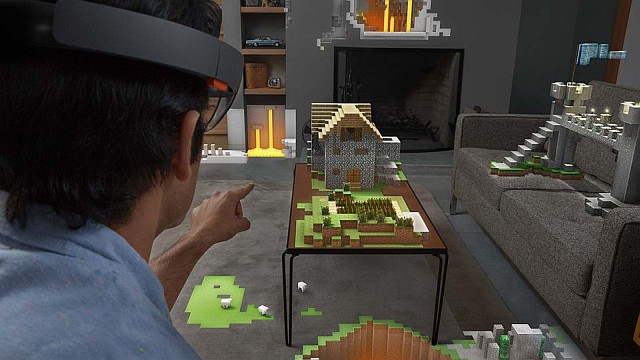 HoloLens con Minecraft