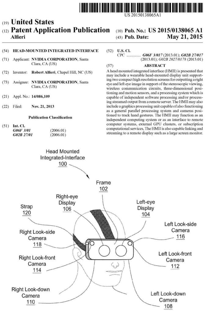 Patente de HMD de nVidia