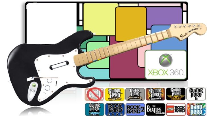 Guitarra Stratocaster para Xbox 360