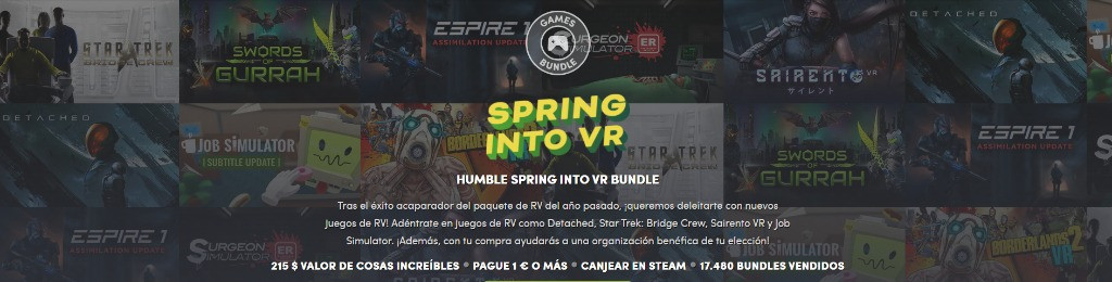 Borderlands 2 VR y 7 juegos más en el lote to VR de Humble Bundle por menos de 13 euros