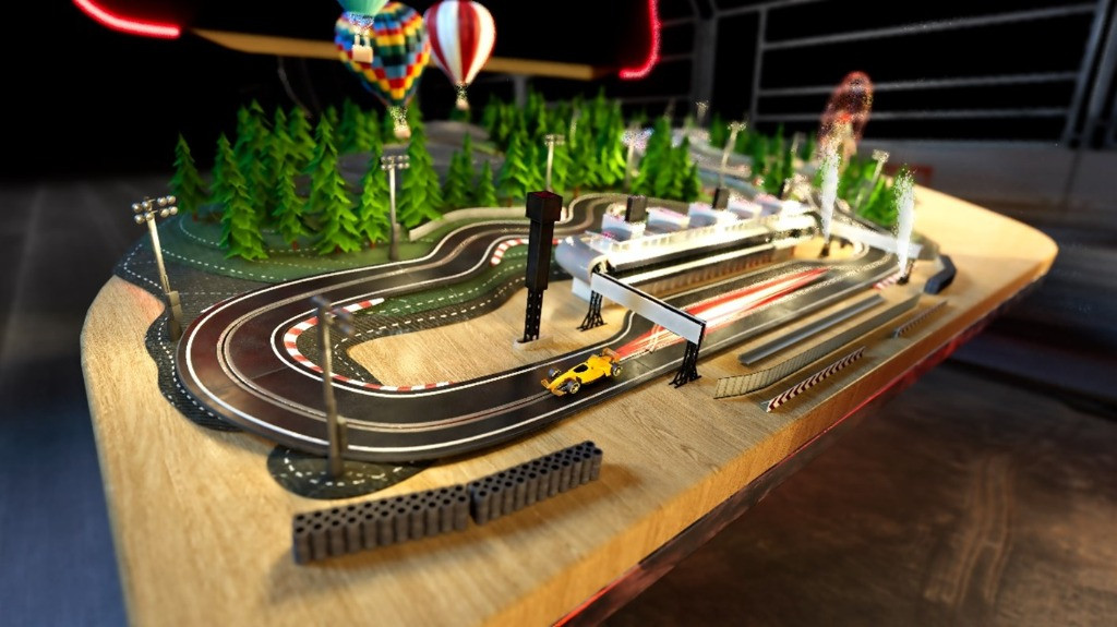 Lenovo ThinkReality VRX F1, carreras en pistas de juguete VR en circuitos reales