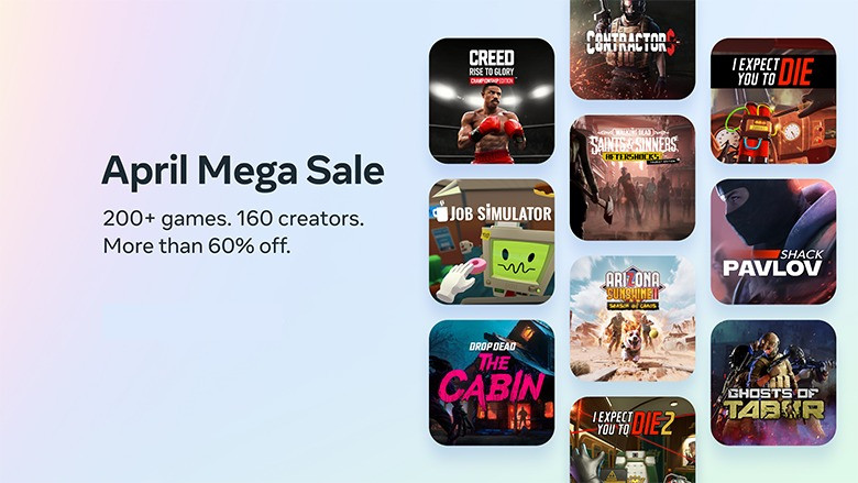 Más de 200 juegos de Quest rebajados en April Mega Sale