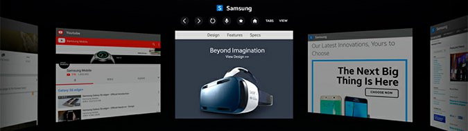 Samsung Internet Beta disponible para Gear VR