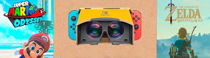 (ACTUALIZADA) Mario Odyssey y Zelda Breath of the Wild reciben soporte de Labo VR