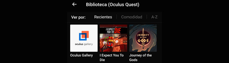 Lista de tamaños e idiomas de los títulos de lanzamiento de Oculus Quest