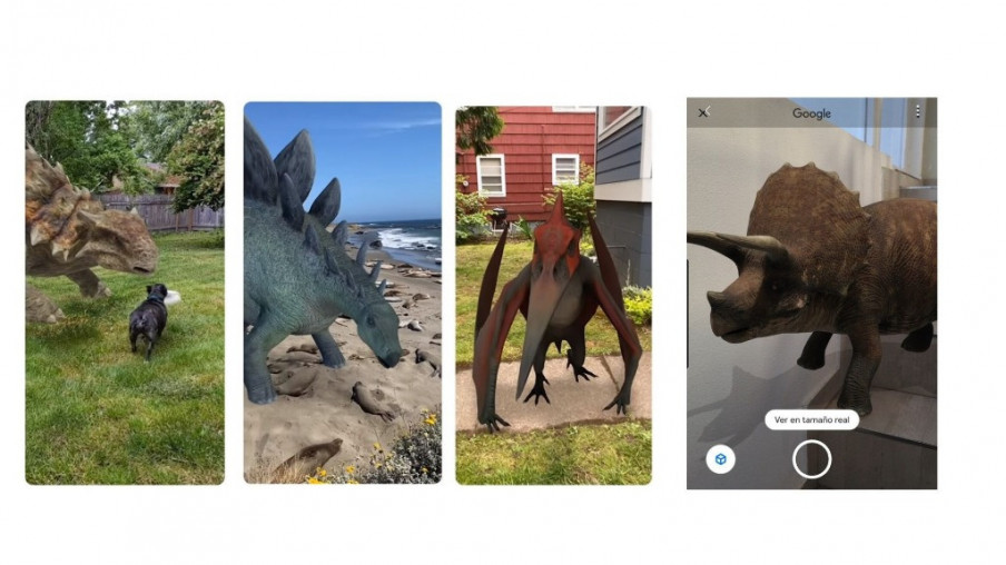Dinosaurios AR invaden el buscador de Google
