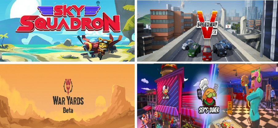 Cinco nuevos juegos y una aplicación en App Lab: Sky Squadron, War Yards, Sep's Diner, V-Speedway, Solicitude Wake-up y Minsar Studio