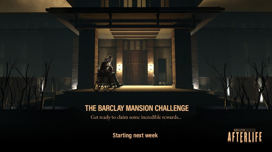 Consigue un visor Quest 2 con motivos de Wraith: The Oblivion - Afterlife y otros premios entrando esta semana en la Mansión Barclay