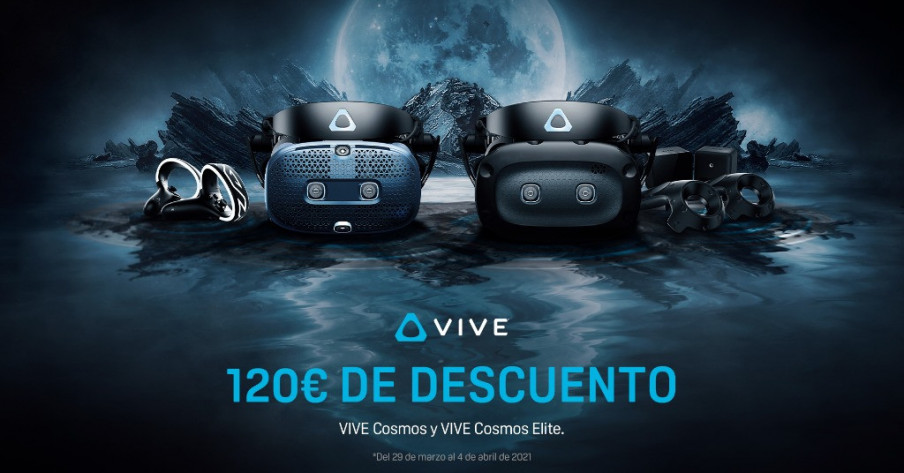 Descuento toda esta semana de 120€ en la compra de Vive Cosmos o Cosmos Elite