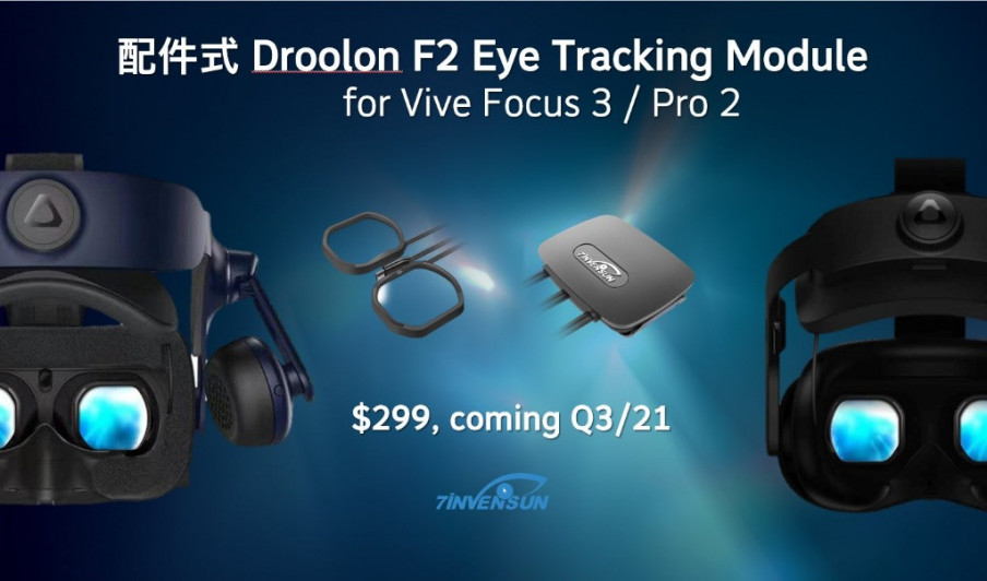 Vive Focus 3 y Pro 2 tendrán seguimiento ocular con el módulo Droolon F2
