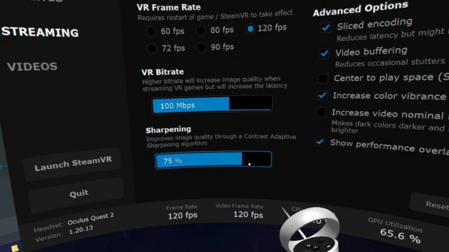 Virtual Desktop añade enfoque de nitidez adaptativo para mejorar la calidad visual