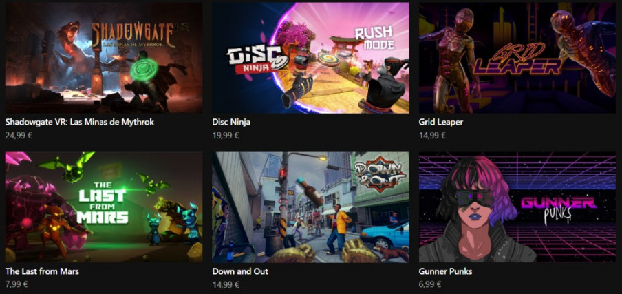 Shadowgate, Disc Ninja y otros juegos en la tienda de Oculus Rift
