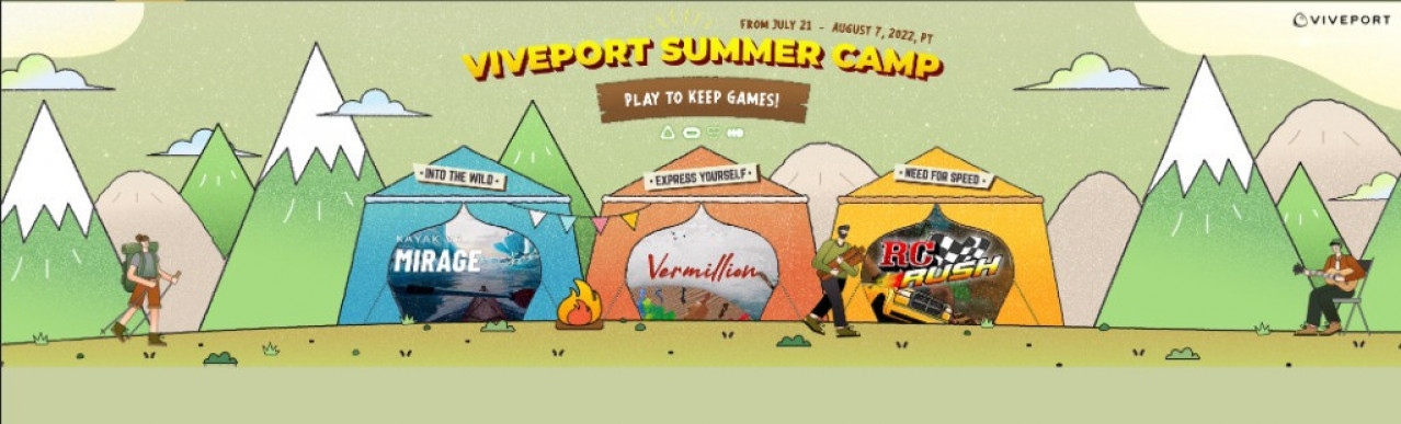 Kayak VR gratis con los desafíos del Campamento de Verano Viveport