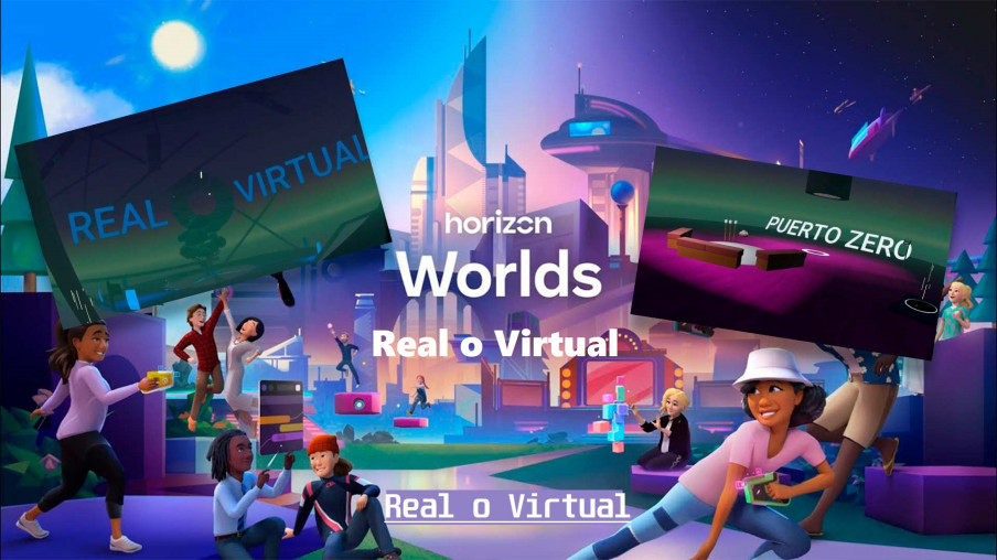 El espacio de encuentro de REAL O VIRTUAL en Horizon Worlds