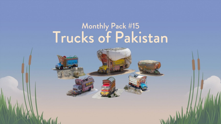 Camiones de Pakistán en el pack mensual nº 15 de Puzzling Places