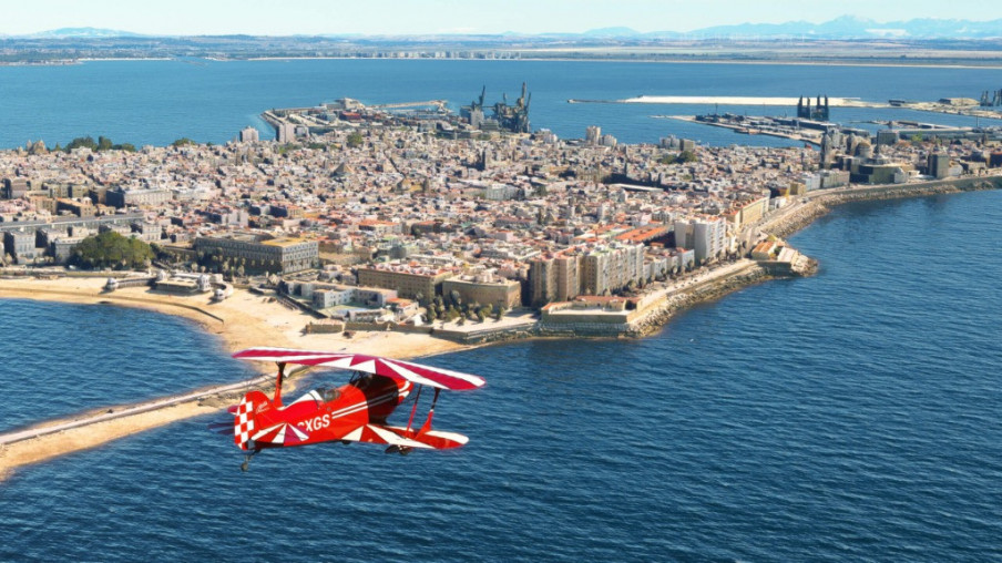Cádiz en la City Update V de Microsoft Flight Simulator